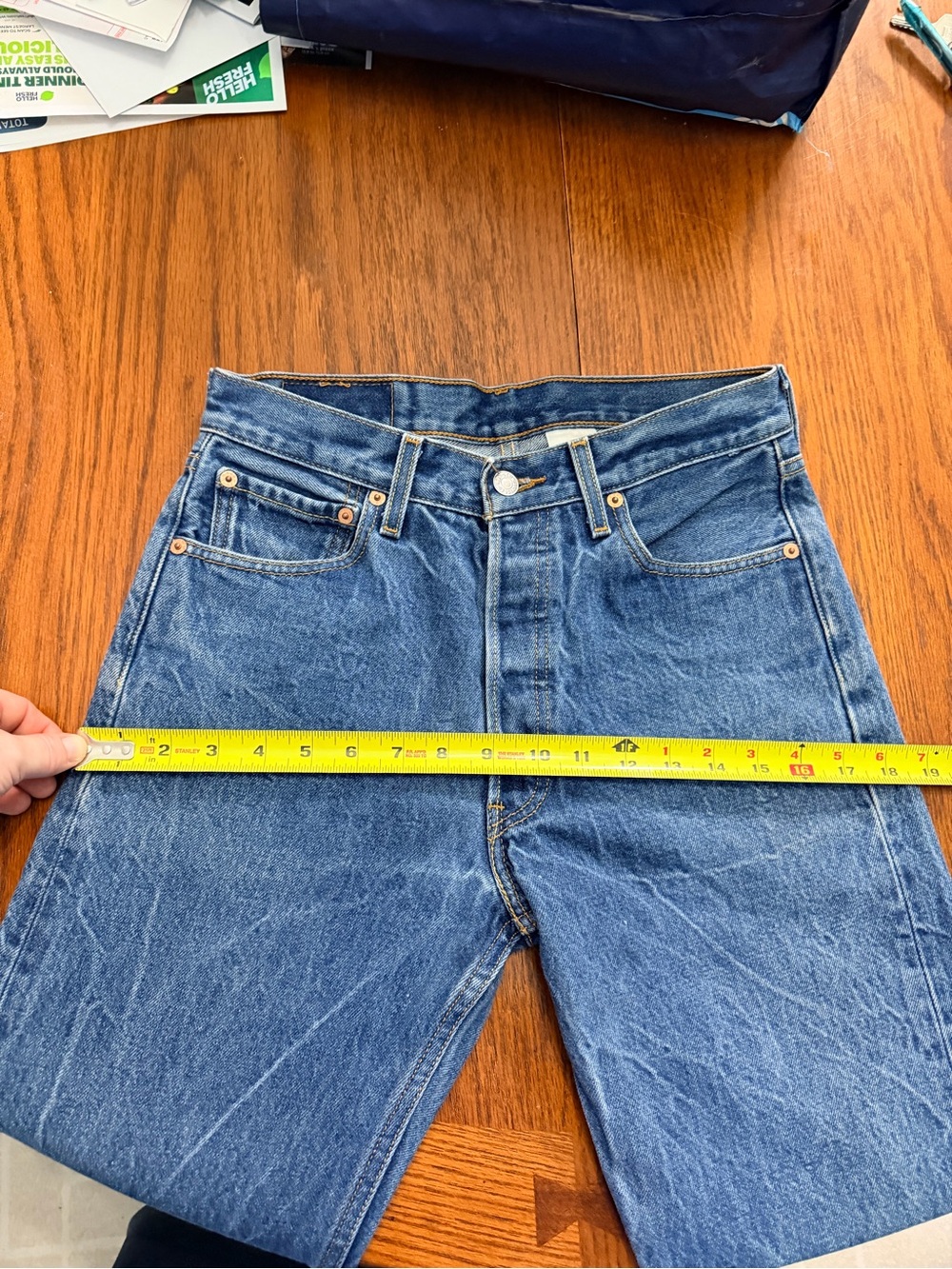 Vintage Levi's 501XX Button Fly Straight Leg Denim Jeans Size, Actual 29x29.5 - Picture 14 of 14